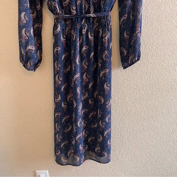 DR2 Midi Paisley Belted Dress Size Small - Picture 8 of 9